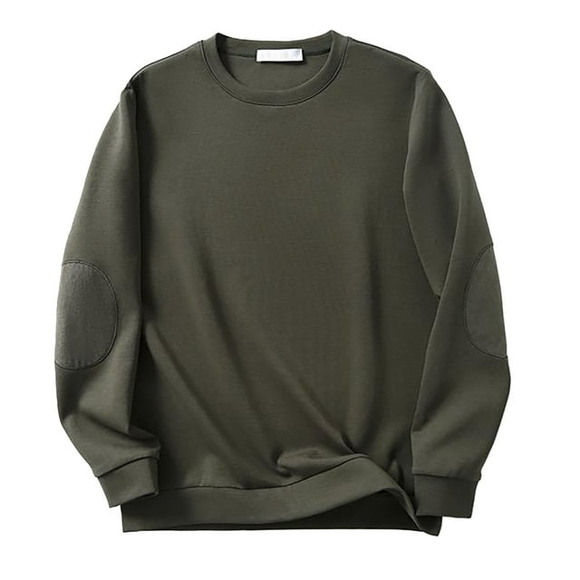 VBARHMQRT Thin Hoodies for Men Men's Casual Oversized Pullovers Long Sleeve Round Neck Sweatshirt Color Tops