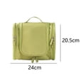 thumbnail image 2 of Bolsa de almacenamiento con gancho de viaje, bolsa de cosméticos portátil de tres aperturas, 2 of 5