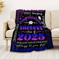thumbnail image 4 of Graduation Soft Throw Blanket 2025, Birthday High School College Graduation Gifts for Daughter Son from Mom Dad, Class of 2025 Graduation Blanket Gifts for Him Her, 4 of 5