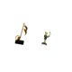 thumbnail image 5 of Escultura de resina de rana camarera musical creativa, figura de animal musical, adorno de mesa, centro de mesa para escritorio, chimenea, entrada, in, 5 of 8