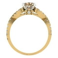 thumbnail image 4 of Clara Pucci 14K Yellow/White Gold 1.42ct YellowMoissanite Solitaire with, 4 of 8