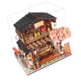 thumbnail image 2 of Modelo de tienda de Sushi DIY, creatividad de madera, molde de montaje LED japonés, juguetes para adolescentes y adultos, 2 of 5