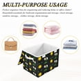 thumbnail image 7 of Foldable Fabric Storage Bin With Handle Collapsible Basket Box Storage With Lid Organizer Panda, 7 of 7