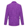 thumbnail image 4 of Mens Blazer Mardi Gras Corduroy Suit Jacket Funny Glitter Sequins Print Sport Coat 2 Button Slim Fit Carnival Business Office Blazers with Pockets, 4 of 5