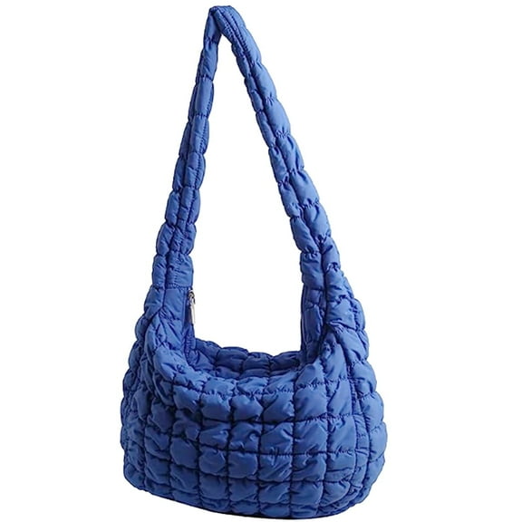 Bubble Hobo Bags for Women Quilted Tote Bag for Women Puffer Bag Quilted Bag Lightweight Puffy Tote Bag Quilted Padding Shoulder Bag,Rose red