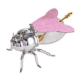 thumbnail image 1 of Bee Honey Pot jarabe dispensador multipropósito múltiples condimentos decorativos olla de especias para fiestas caseras de cocina festivas Rosa argent, 1 of 8