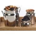 thumbnail image 3 of IMPULSE! Heidi Large Mini Stainless Steel Milk Pail, Snack Jar Set of 4 - Perfect for Milk, Cream, Sauces, Condiments, Nuts, Olives, Pickles, Dips, and More! Bundle includes 4 Containers., 3 of 11