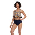 thumbnail image 2 of LIORA Women Two Piece High Waisted Bikini Ruffle Swimsuit with Bottom, 2 of 7