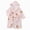 R253-Pink, variant on NOLDARES Kids Hooded Bathrobe Girls Soft Plush Hooded Flannel Pajamas Sleepwear Boys Spa Robe,Light Blue,18-24 M