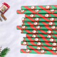 thumbnail image 7 of 100 Pcs Festive Christmas Paper Drinking Straws with Holiday Prints - Ideal for Christmas and New Year's Parties, 7 of 7