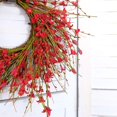 thumbnail image 5 of JEWLALO 14" Spring Artificial Forsythia Flower Wreath, All Year Around Wreath for Front Door, Wedding Window Home Wall Indoor Front Door Decor (Red), 5 of 7