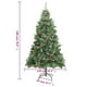 thumbnail image 3 of Árbol de Navidad Artificial Plegable vidaXL con Luces LED 180 cm Verde, 3 of 8