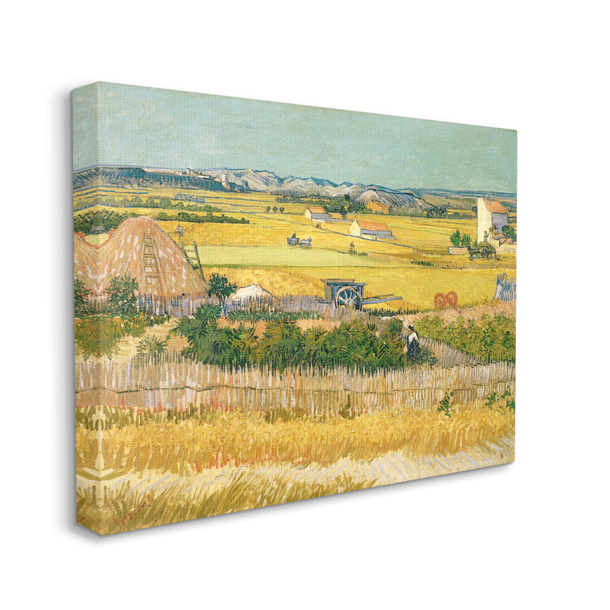 Stupell Industries The Harvest Vincent van Gogh Classic Painting Painting Gallery Wrapped Canvas Print Wall Art, Design by one1000paintings