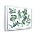 thumbnail image 3 of Designart 'Eucalyptus Leaves In Dark Green ' Traditional Framed Canvas Wall Art Print, 3 of 5
