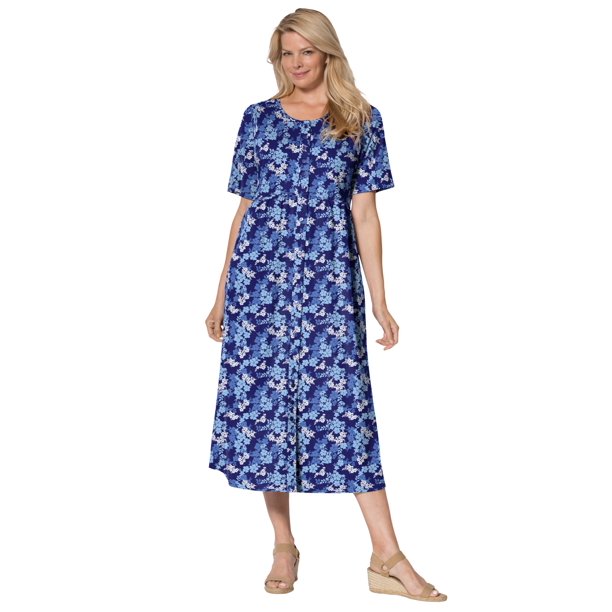 Woman Within Woman Within Women's Plus Size Petite ButtonFront