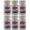 Diphenhydramine 25 mg Generic Benadryl Allergy Medicine and Antihistamine 100 Minitabs per Bottle PACK of 6
