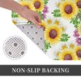 thumbnail image 6 of Sikiie Sunflowers Print Flannel Anti-slip Floor Mat 16x24in, Thickened Dustproof Entrance Door Mat Floor Mat for Kitchen, Bathroom, Laundry Room, 6 of 7