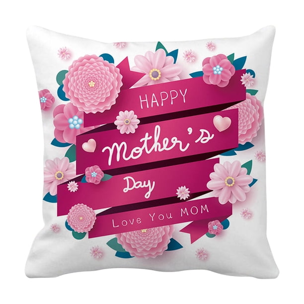 Puntoco Mother'S Day Pillow-Cover Sofa Cover Cushion Cover Custom Home Decoration