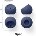 thumbnail image 4 of Soporte De Cargador Inalámbrico Redondo Teléfono Móvil Soporte De Carga Rápida Base Compatible Iphone Magsafe Samsung - Azul Oscuro, 4 of 5