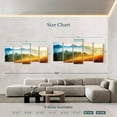 thumbnail image 4 of Elephant Stock Dreamy Mountainscape Wall Art - Horizontal Multi Panel Canvas - Living Room Wall Decor - Wellness Multi Panel - Teal And Purple Decor - 80" x 40", 4 of 8