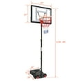 thumbnail image 3 of Ktaxon 33 In. Portable Basketball Hoop Stand, 6.5-8 ft Adjustable Basketball Goal System, with PVC Backboard Indoor/Outdoor, 3 of 10