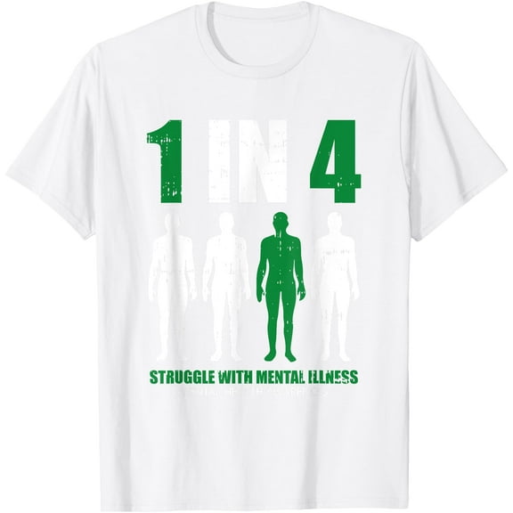 Mental Health T-Shirt Ultra-Soft Cotton Crewneck for Daily Wear, Community Events (Advocates & Allies),White146