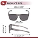 thumbnail image 4 of 1 juego de gafas de motocicleta anti-reflejo de triacetato de celulosa TR para deportes al aire libre, gafas de sol para motocross, bicicleta de tierra, lente negra, marco gris, 4 of 6
