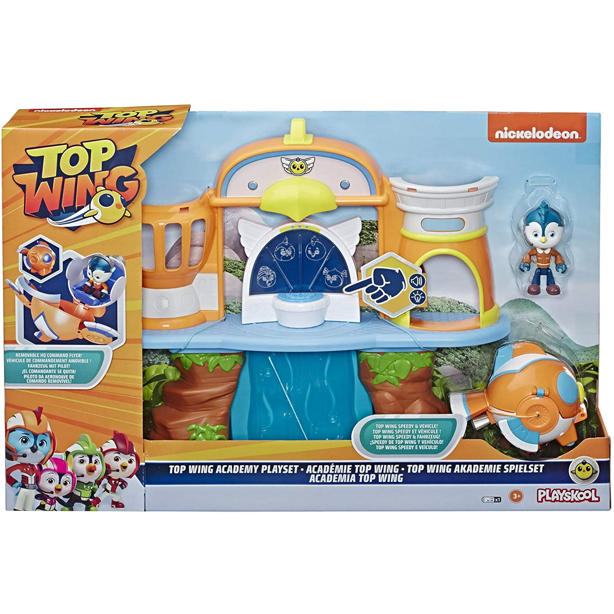 Hasbro Top Wing Mission Ready Track Playset, Incluye Rampa De Salto Y