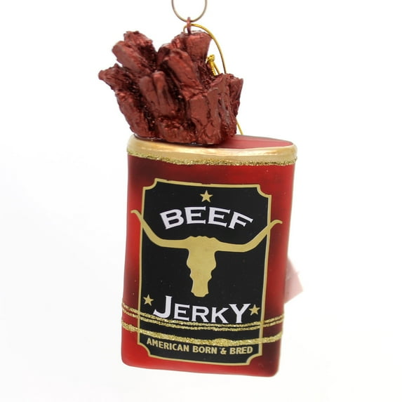 Holiday Ornaments BEEF JERKY NOBLE GEMS Glass Hand Crafted Nb1271
