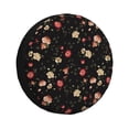 thumbnail image 1 of Balery Red White Flowers Cubiertas para Neumáticos - Protector Resistente para Neumáticos de Camioneta, SUV, Remolque, Camper y RV-14 inch, 1 of 6
