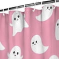 thumbnail image 3 of Tiny Ghost Halloween Pattern Shower Curtain 72"x84" ,Bathroom Decorative Shower Curtains Set with 12 Hooks,Modern Waterproof Washable Shower Curtain, 3 of 6