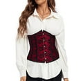 thumbnail image 4 of Corsets Waist Belt for Women 2022 Halloween Pirate Dress Up Tied Waspie Corset Lace-up Bustiers Corsets Goth Corset, 4 of 6