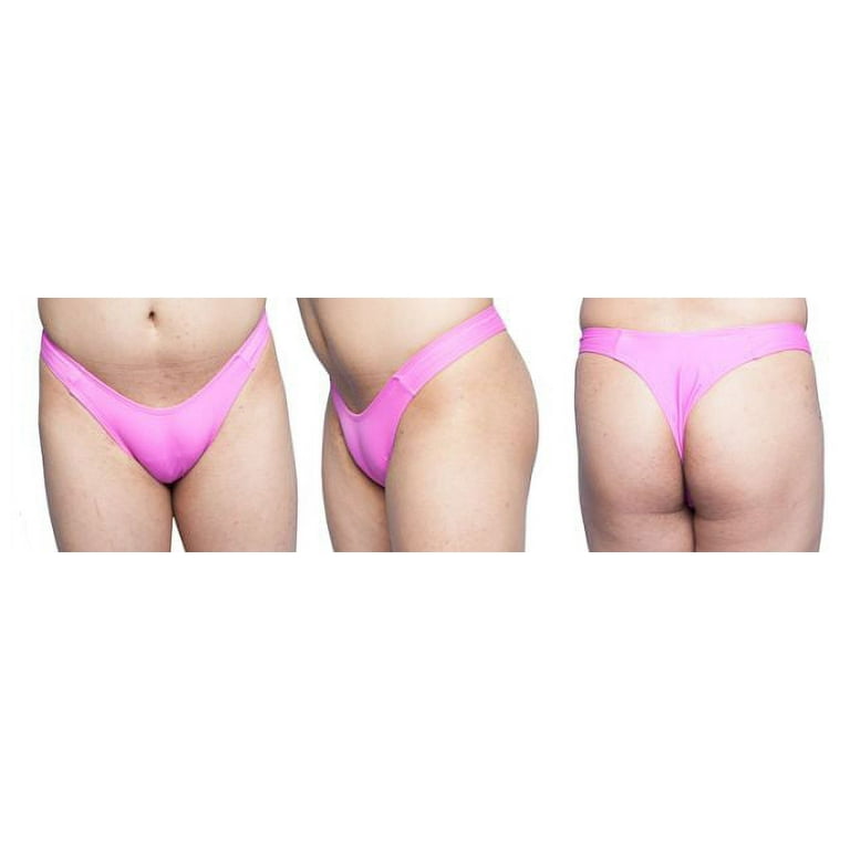 Tucking Gaff Panties For Crossdressing Men and Trans-Women, Thong-Style  Pink XL 