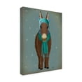 thumbnail image 2 of Fab Funky 'Donkey Blue Hat and Scarf' Canvas Art, 2 of 3