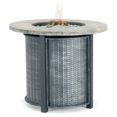 thumbnail image 1 of Sego Lily Logan 30" Steel Outdoor Round Fire Table in Gray, 1 of 8