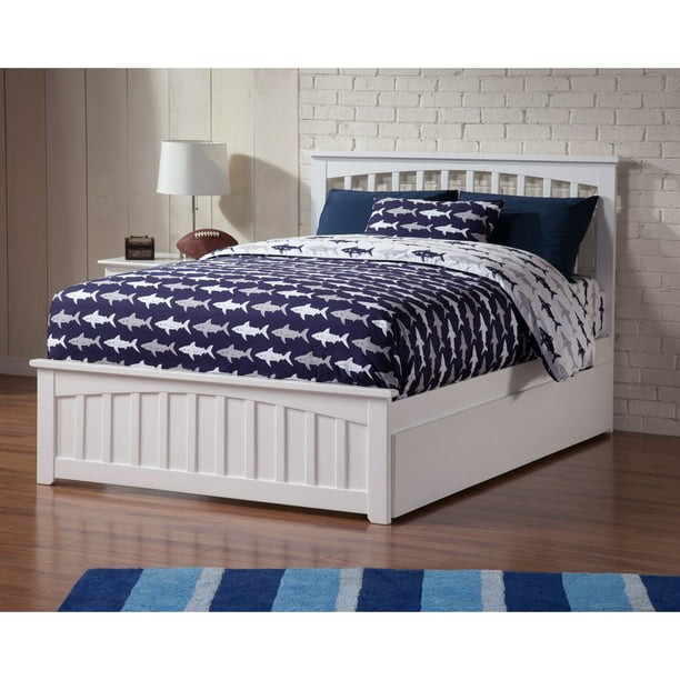white full size bed set