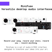 Arturia MiniFuse 4 Portable 4x Input USB-C MIDI Audio Interface, Black