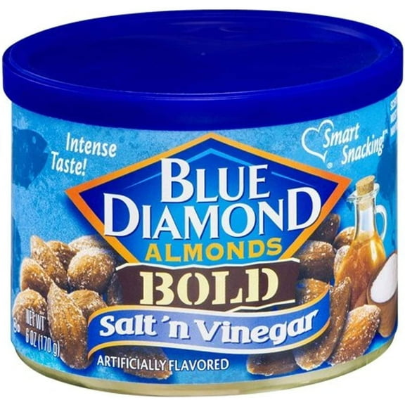 2X-Blue Diamond Bold Salt 'n Vinegar Almonds - 6 oz