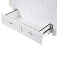 thumbnail image 3 of Leo & Lacey Queen Murphy Bed Chest in White, 3 of 6