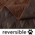 thumbnail image 4 of Smilebee Waterproof Sofa Cover for Dogs Pets, Reversible Couch Cover Machine Washable, Furniture Protector Slipcover for Kids, 30x70 Inch, Brown & Chocolate, 4 of 7