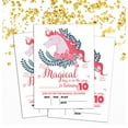 thumbnail image 2 of Darling Souvenir White Birthday Invitation Card Printable Elegant Fill or Write In Blank Party Invites 28 Pcs 5 x 7 Inches, 2 of 5