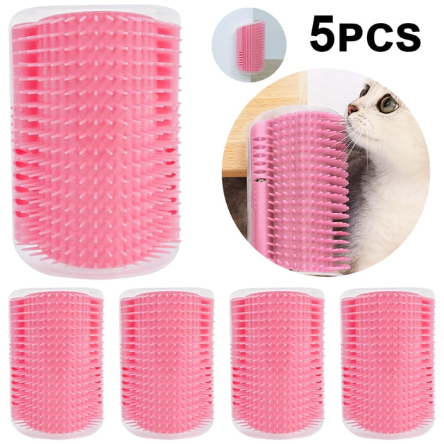 Cepillo Esquina para Cerdas Rascar Masajeador Peine Aseo Personal Color Rosa 5 Uds.