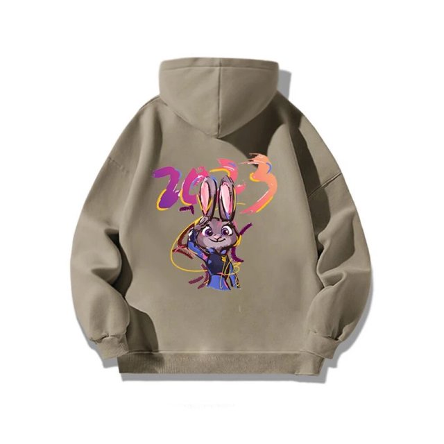 Nouvelle Arrivée Hommes Femmes Chandail à Capuchon Dessin Animé Anime Zoo Fou Chandail à Capuchon Automne Hiver Imprimé Rabbit Chandail à Capuchon Garçons Filles Chandail à Capuchon Livraison Gratuite