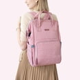thumbnail image 2 of Sunveno Quilted Diaper Backpack Large Capacity Diaper Bag, Pink, 2 of 10