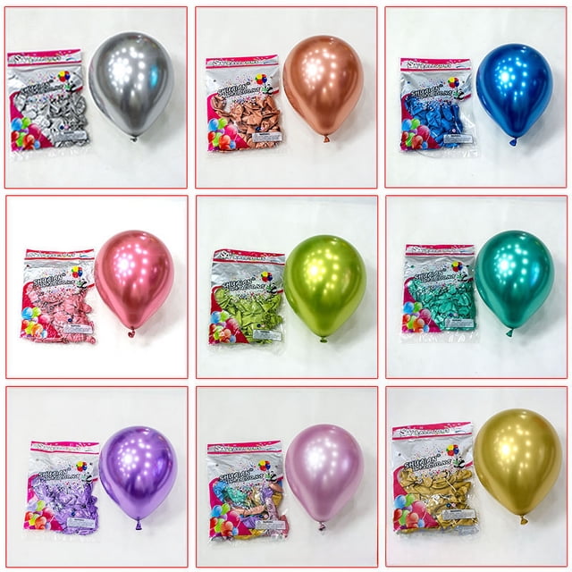 Globo de metal de 5, 10, 12, 18 y 36 pulgadas de látex para decoración de bodas y fiestas