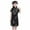 Black, variant on Ruyang Girls Chinese Gheongsam Floral Graphic Traditional Dress Kids New Year Embroidery Qipao Skirt Stand Collar Side Split Outfits