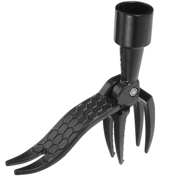 FRCOLOR 1Pc Durable Black Garden Weeding Fork Manual Extractor for Lawn and Household Weeding