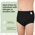 thumbnail image 4 of Set of 2 Adult Diaper Covers,QZS Black Waterproof Pull-On Unisex Incontinence Cover,Plastic Leak-Protection Underwear for Indoor(S), 4 of 6