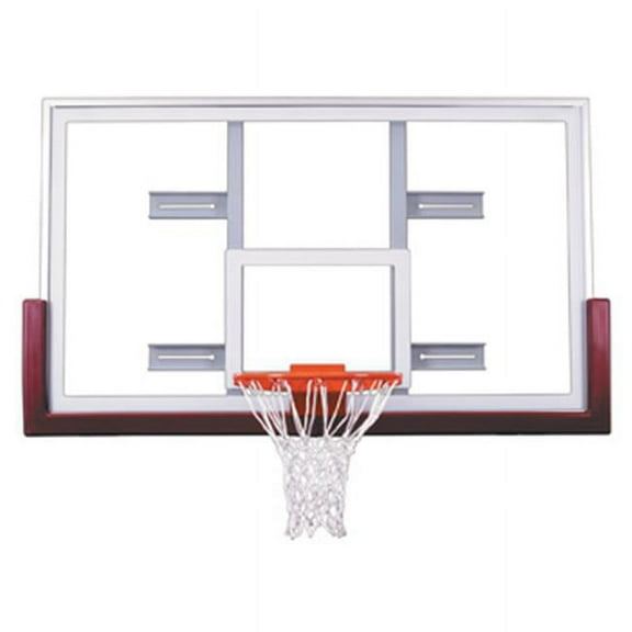 FT240 Tempered Glass 42 X 72 in. Unbreakable Conversion Glass Backboard, Scarlet