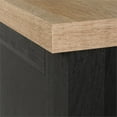 thumbnail image 3 of Pemberly Row Étagère et Tiroir Réglables en Bois Manufacturé Chêne Corbeau, 3 of 16